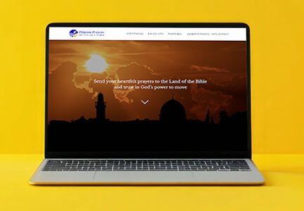 Wisitech portfolio: Example of a clean, responsive Web App interface running on a laptop