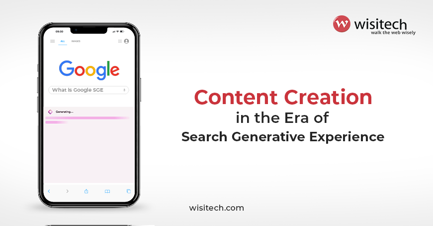 The future of content creation with Search Generative Experience (SGE) transforming digital marketing.