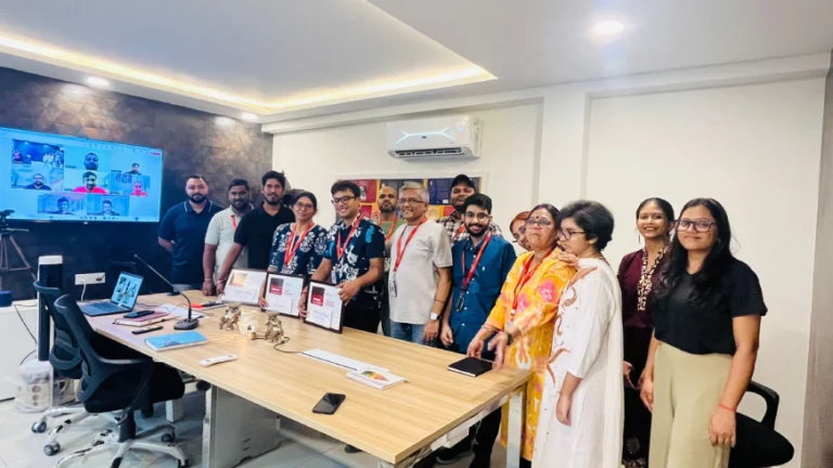 Wisitech team at AI after presenting creative AI uses.