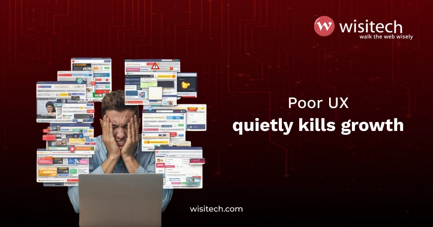 Small business website showing poor user experience across mobile and desktop