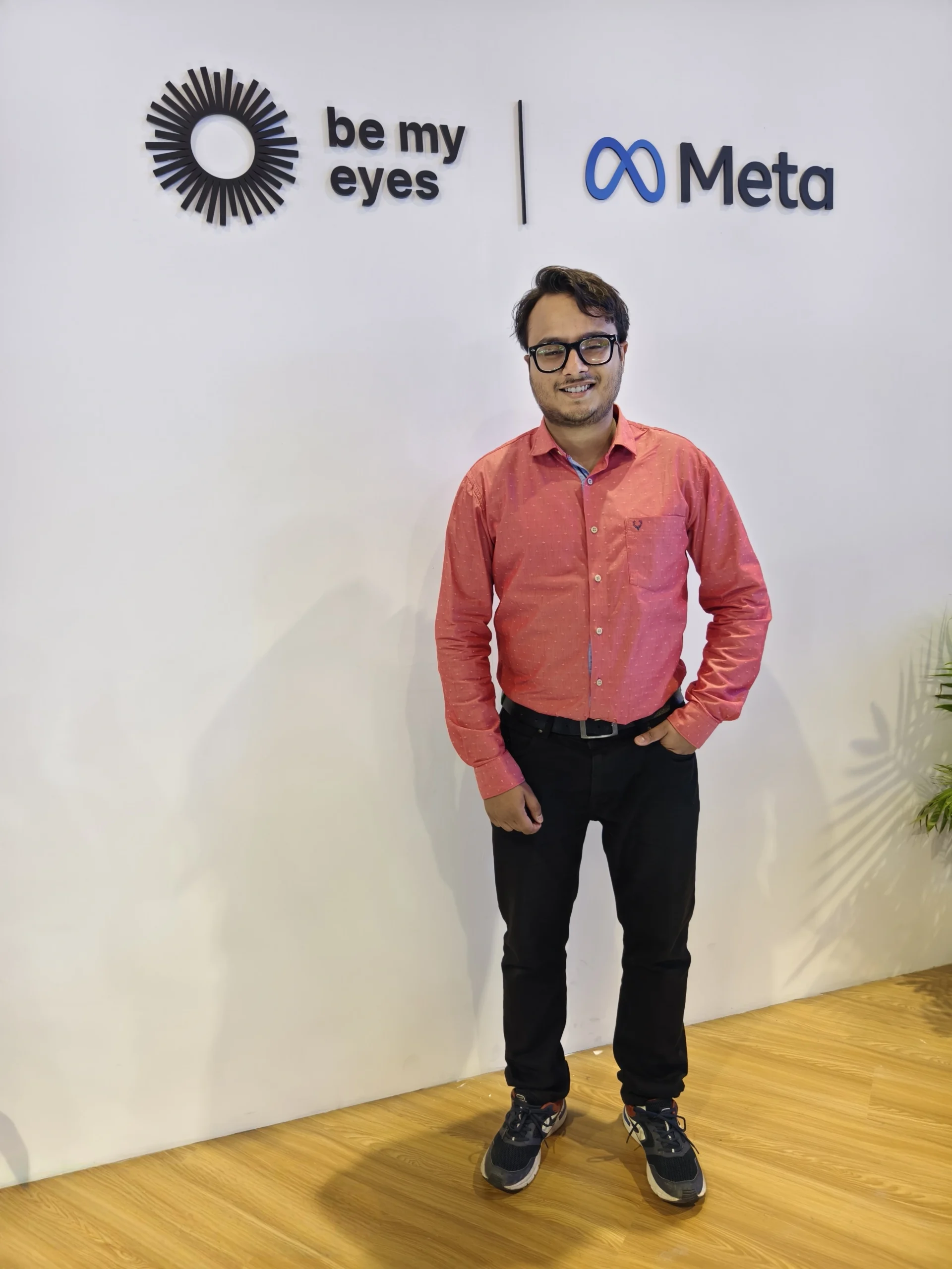 Meta Be My Eyes accessibility demo at AI summit 2026 india