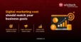 Banner showing how digital marketing cost in India should align with business goals to achieve better ROI and sustainable growth.