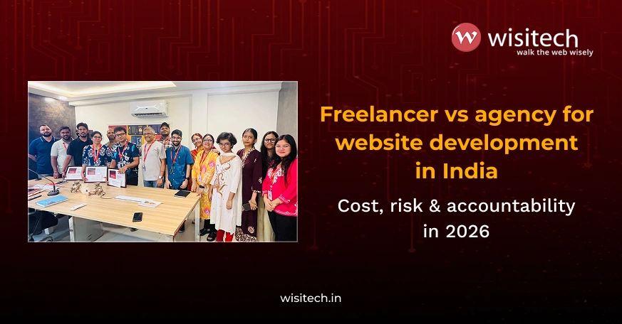 Choose Wisitech for reliable custom website development services in India with full accountability