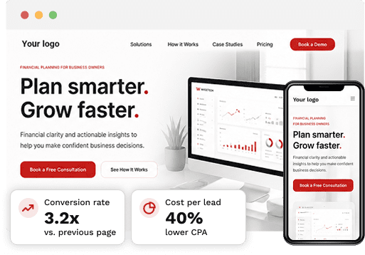 Landing page strategy and growth plan for smarter ad campaigns
