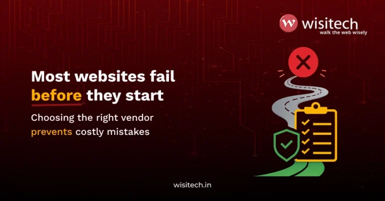 Website development company in India guide highlighting vendor selection, project planning, and risk reduction.