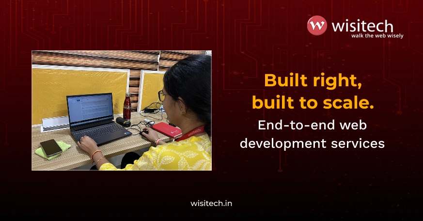 Wisitech website development services, including custom PHP Laravel web applications and B2B portals in India