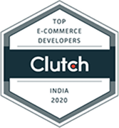 Clutch Top E-Commerce Developers India award recognizing expertise in ecommerce website development