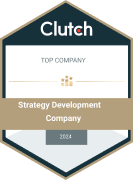 Clutch Top Strategy Development Company award recognizing expertise in business strategy and digital growth
