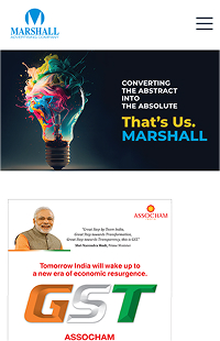 Marshall Advertising Company website designed by Wisitech to showcase branding, communication services, and client work