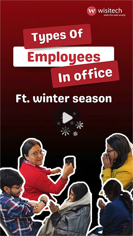 Reel about different types of employees in the office created by Wisitech for social media engagement.