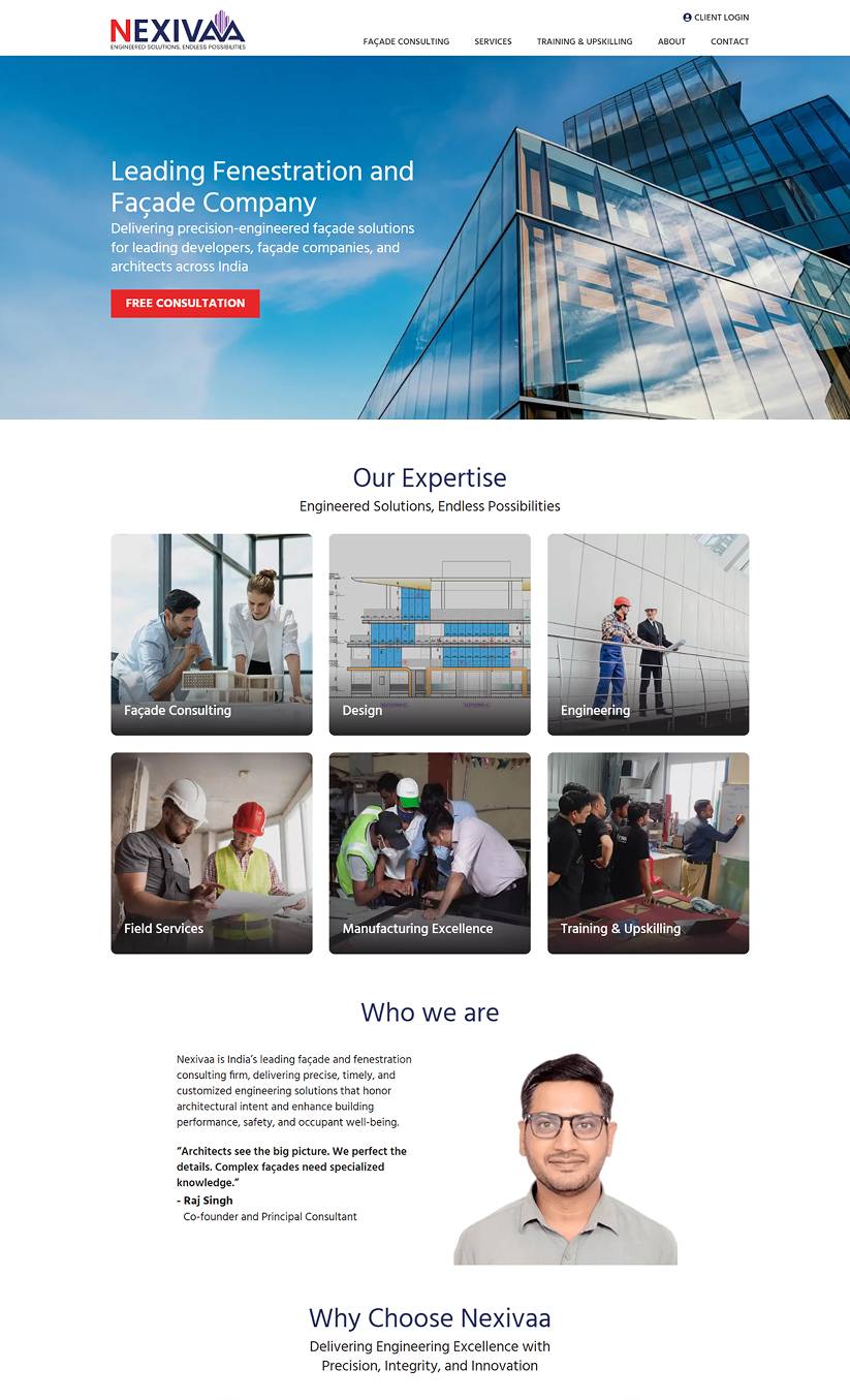 Nexivaa engineering website case study and digital transformation