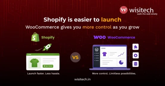 Shopify vs WooCommerce in India comparison showing launch speed versus long-term flexibility and control.
